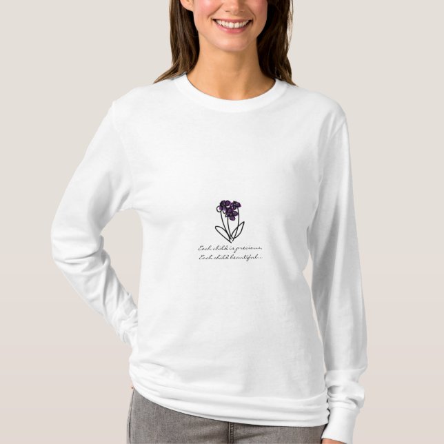 T-SHIRT CHAQUE ENFANT EST CHEMISE PRÉCIEUSE D'AUTISME (Devant)