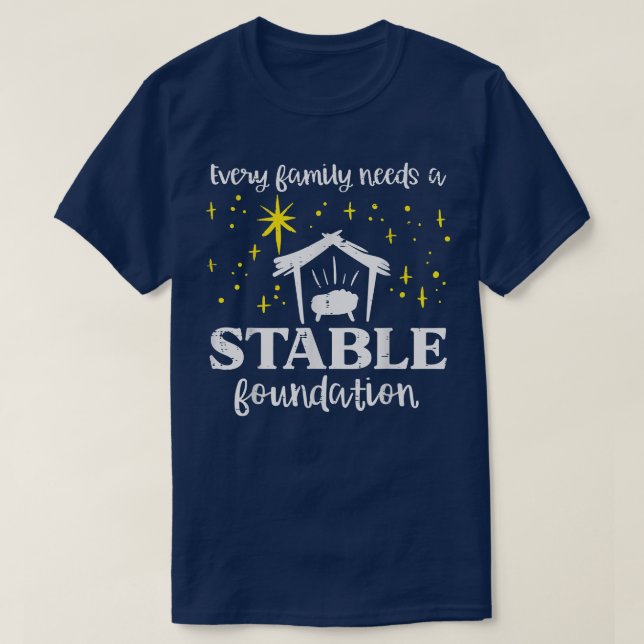 T-shirt Chaque Famille Fondation Stable Christian Jesus Ch (Design devant)
