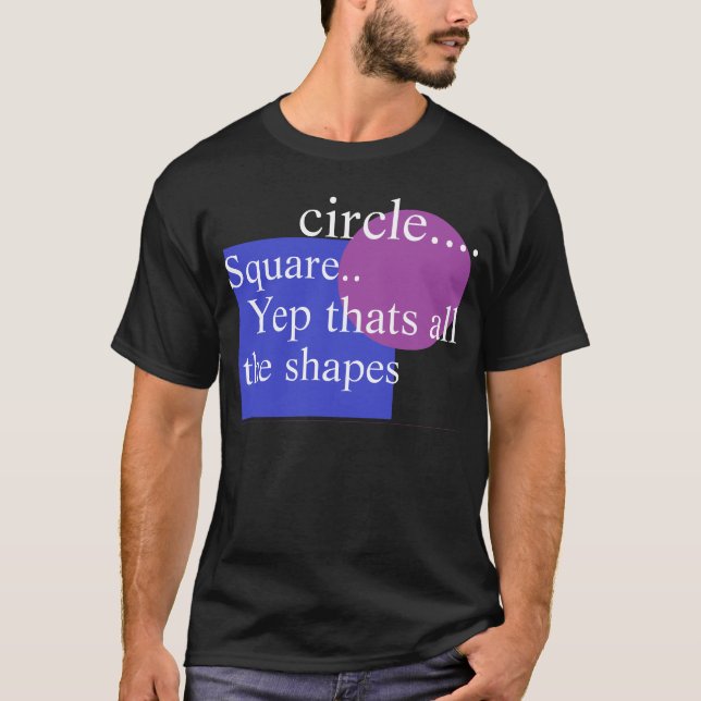 T-shirt chaque forme (Devant)