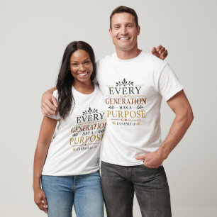 T-shirt Chaque Génération a un But Rappels de l'Écriture
