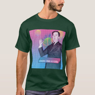 T-shirt Chaque Homme A King Leftist Huey P Long Artwork