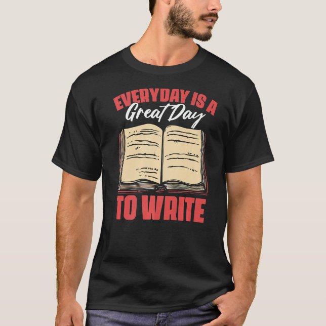 T-shirt Chaque Jour, C'Est Un Grand Jour, Écrire Pour Un R (Devant)