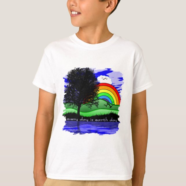 T-shirt Chaque jour est Jour des terres (Devant)