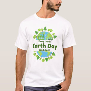 T-shirt Chaque Jour Est Jour des terres   JOUR DES TERRES