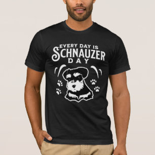 T-shirt Chaque jour est la journée Schnauzer