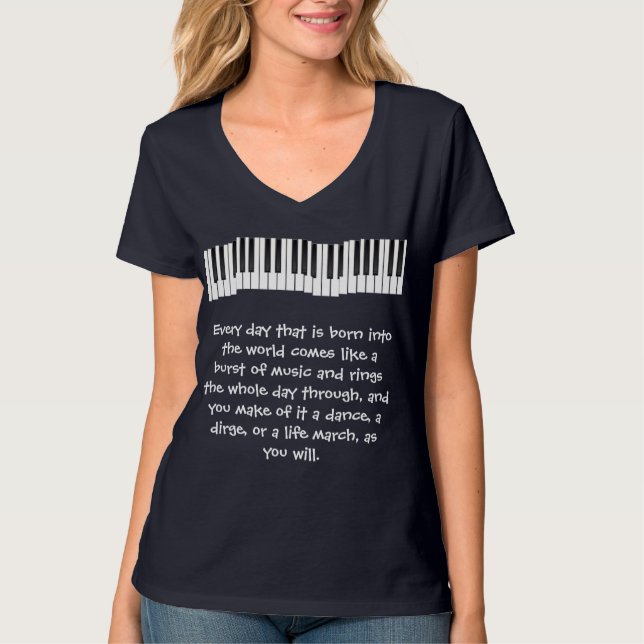 T-shirt Chaque jour qui naît "Citations Inspirationnelles" (Devant)