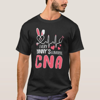 T-shirt Chaque lapin est infirmière Cna préférée Lapins m