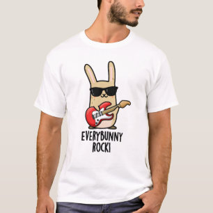 T-shirt Chaque Lapin Rock Drôle Animal Rabbit Pun