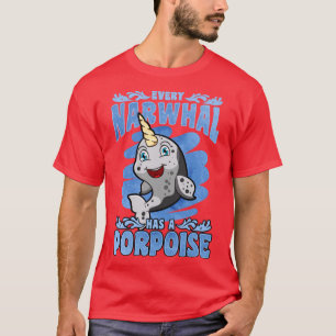 T-shirt Chaque Narwhal A Un Marsouin