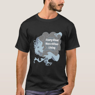 T-shirt Chaque nuage a un dragon chinois en soie