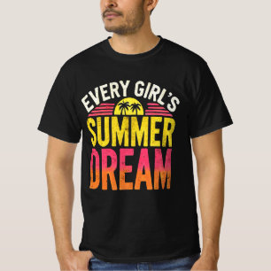 T-shirt Chaque rêve d'été pour filles