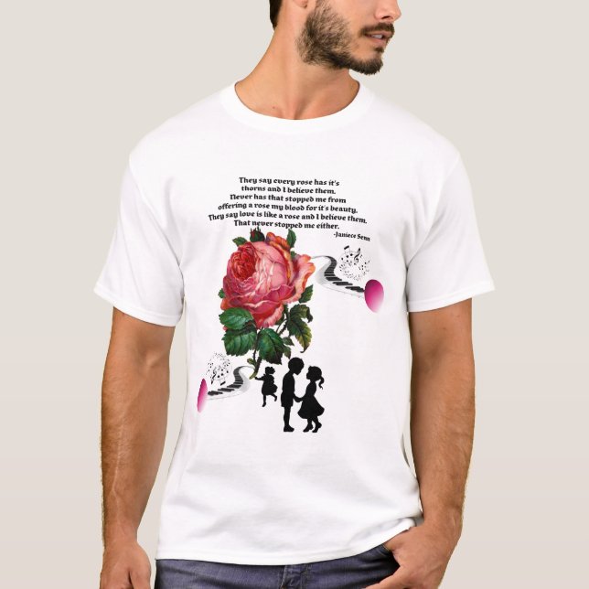 T-shirt Chaque se sont levées l'a est les épines (Devant)