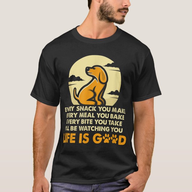 T-shirt Chaque Snack Que Tu Fais Je Vais Regarder L'Amour  (Devant)