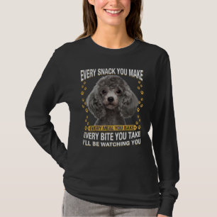 T-shirt Chaque Snack Que Tu Fais Poodé Chien Maman Chien P