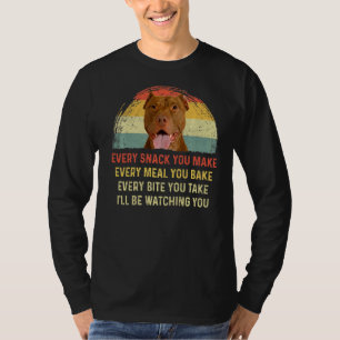 T-shirt Chaque Snack, tu fais American Pit Bull Dog Maman 
