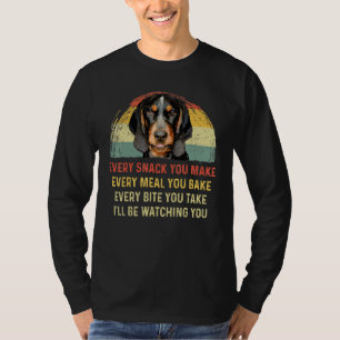 T-shirt Chaque Snack Vous Faites Bluetick Coonhound Chien