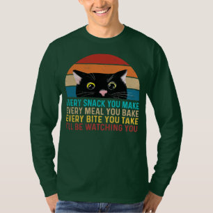 T-shirt Chaque Snack Vous Faites Chat Drôle Chat Maman Cha