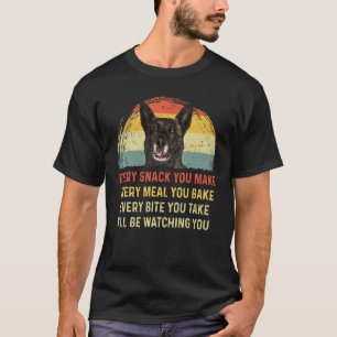 T-shirt Chaque Snack Vous Faites Néerlandais Berger Chien 