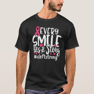 T-shirt Chaque Sourire a une histoire Laisser forte lèvre