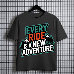 T-shirt Chaque tour est une nouvelle aventure - Cyclisme