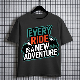T-shirt Chaque tour est une nouvelle aventure - Cyclisme