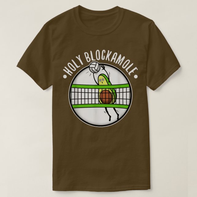 T-shirt Char de volley-ball de blockamole (Design devant)