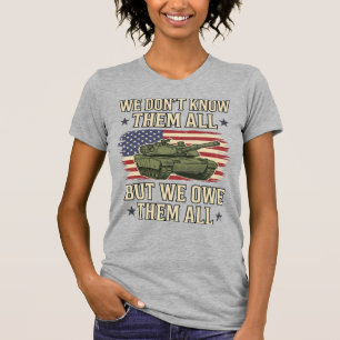T-shirt Char patriotique de tank de remembrance militaire