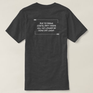 T-Shirt Charbon Dirty Deeds