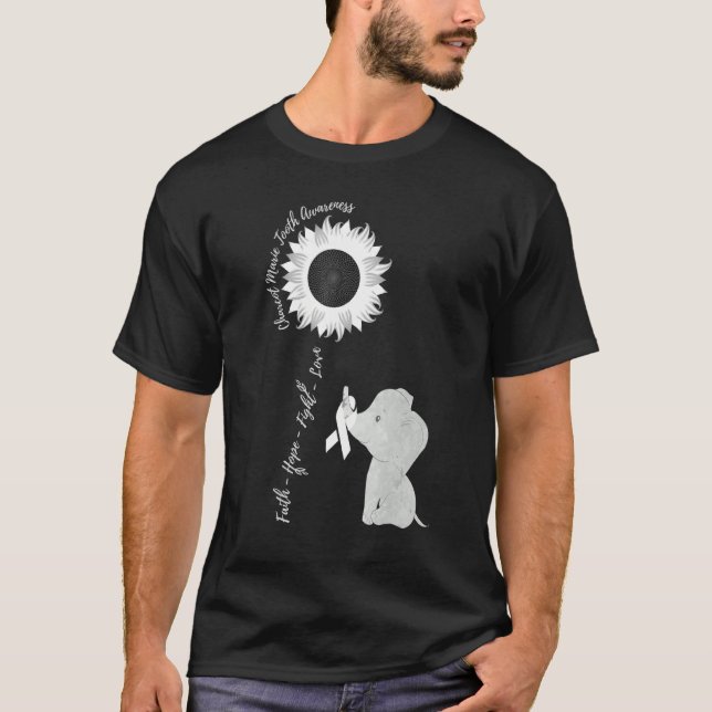 T-shirt Charcot Marie Sensibilisation aux dents Neuropathi (Devant)
