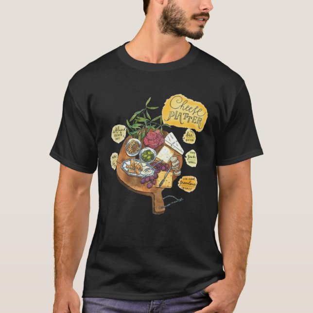T-shirt Charcuterie Cheese Board Hostess (Devant)