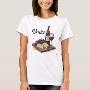 T-shirt Charcuterie & Merlot Euro Venise Tee Faded