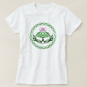 T-shirt Chardon celtique coloré de noeud