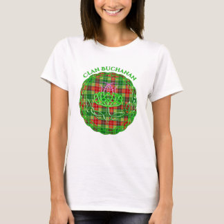 T-shirt Chardon celtique de Tartan écossais de Buchanan