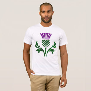 T-shirt Chardon d'emblème écossais