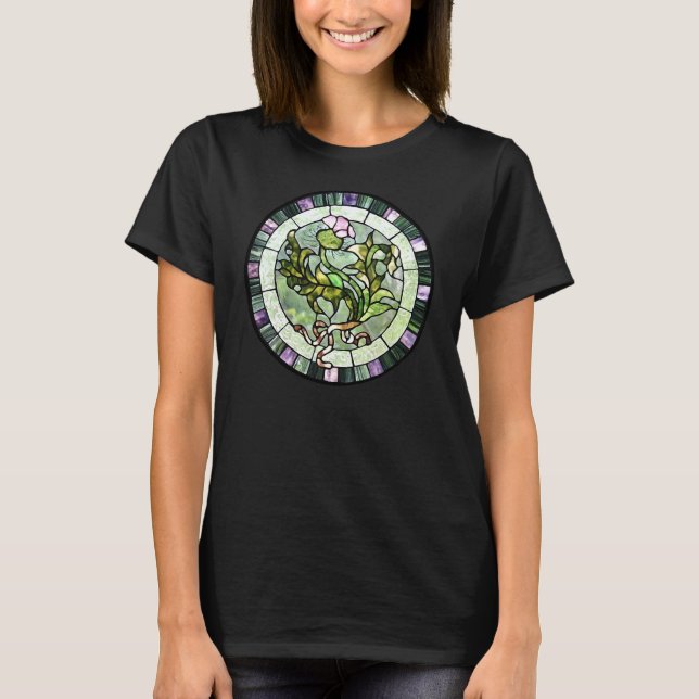 T-shirt Chardon écossais en verre tendu (Devant)