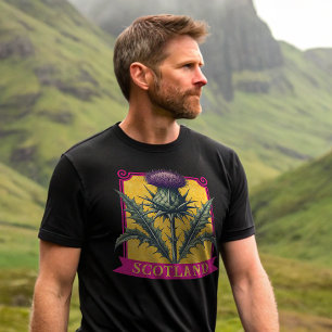 T-shirt Chardon en style Renaissance antique Texte personn