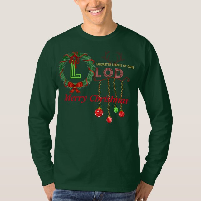 T-SHIRT CHARGE OFFICIELLE NOËL LONGSLEEVE GREEN (Devant)