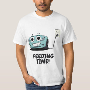T-shirt Chargement amusant de Tesla - Temps d'alimentation