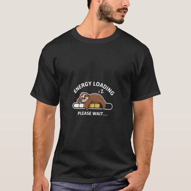 T-shirt Chargement de l'énergie de fentes amusante Veuille (Devant)