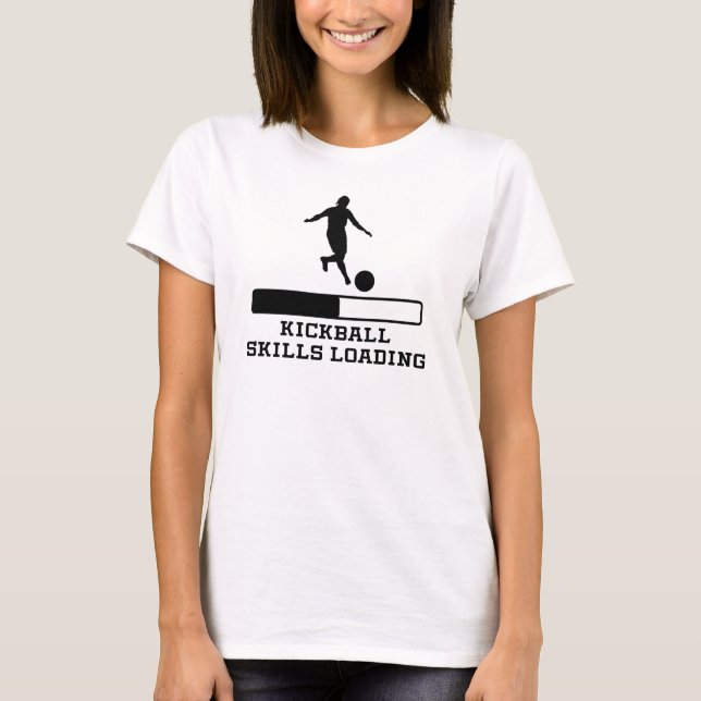 T-shirt Chargement de qualifications de Kickball (Devant)