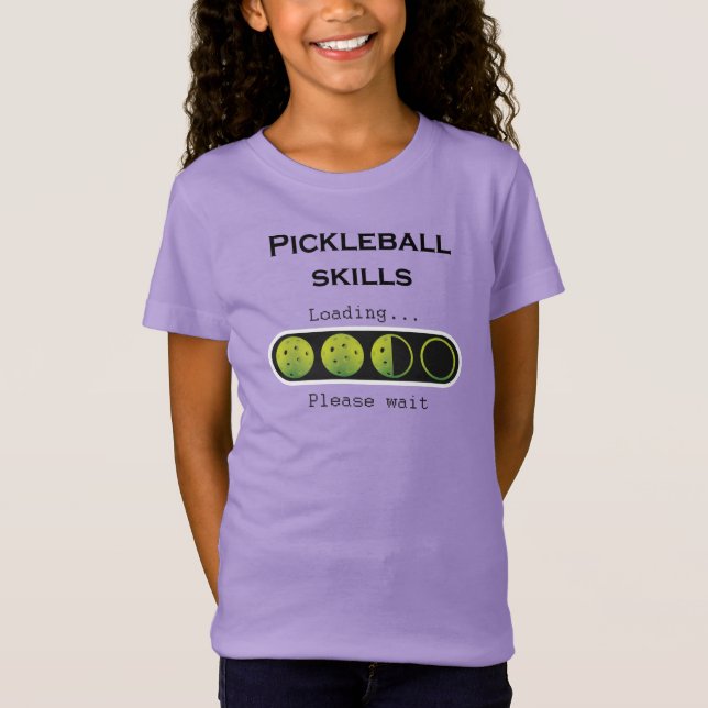 T-Shirt Chargement des compétences de Pickleball (Devant)