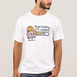 T-shirt Chargement du cerveau à 37 pour cent