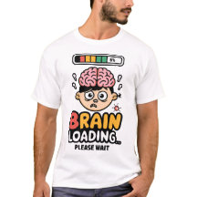 Chargement du cerveau drôle de dessin de dessin