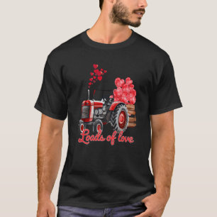 T-shirt Charges D'Amour Tracteur Cute Valentines Jour Cami