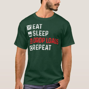 T-shirt Charges de dragageTrucker Semi Truck Driver Big Ri