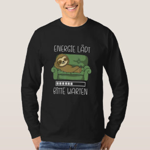 T-shirt Charges D'Énergie S'Il Vous Plaît Attendre Sloth S