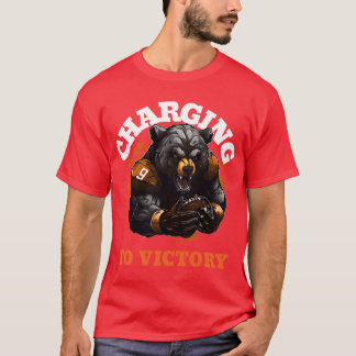 T-shirt Charging To Victory Bear Fantasy Football