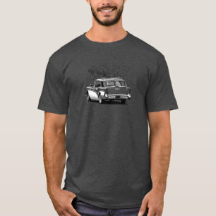 T-shirt Chariot 1957 de domaine de B&W Buick