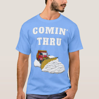 T-shirt Chariot à neiges Défricher la neige amusante Souff