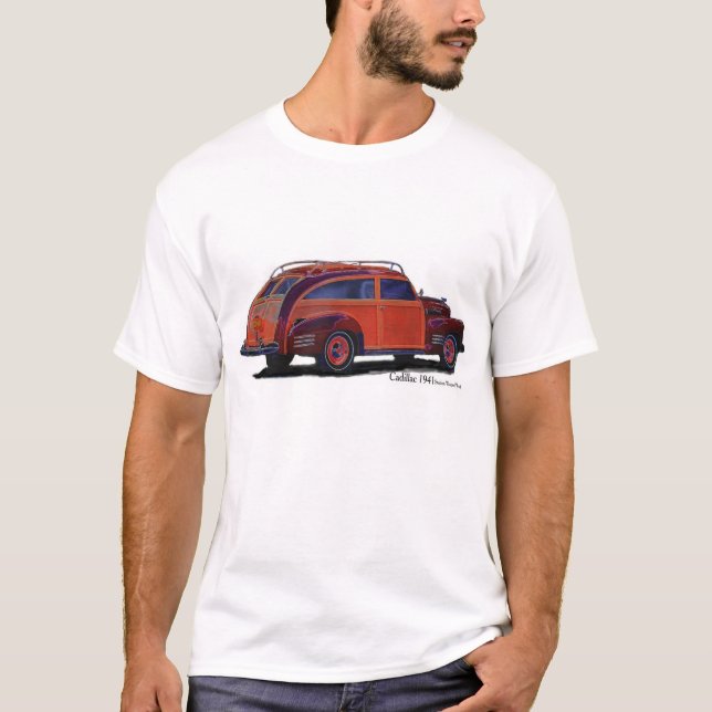 T-shirt Chariot de station de Cadillac 1941/Woody (Devant)